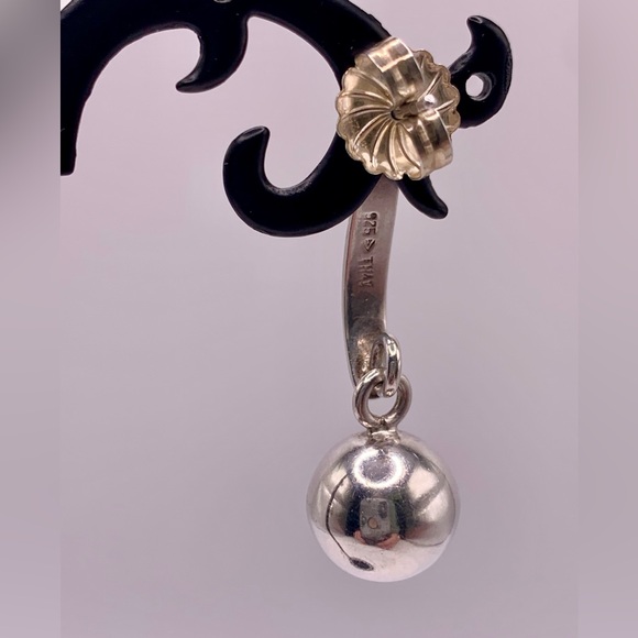 Silpada Sterling EXCLAMATION POINT Ball Post Earrings - Picture 9 of 16